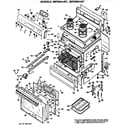 GE JBP26A*N1 main body/cooktop/controls diagram