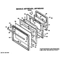 GE JKP18G*K4 door diagram