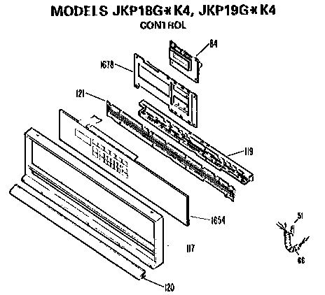 GE JKP18G*K4 control diagram