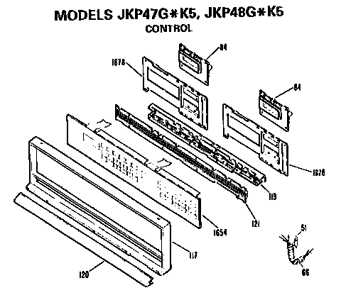 GE JKP48G*K5 control diagram