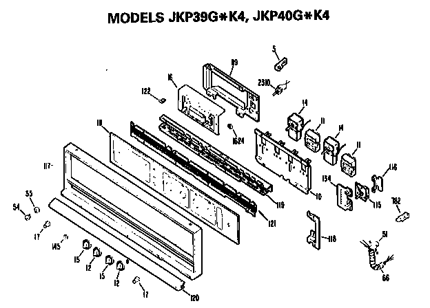 GE JKP39G*K4 control diagram