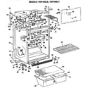 GE TBX18ALSRWH cabinet diagram