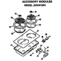 GE JP672B9N1 accessory modules diagram
