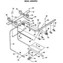 GE JGBS03PK2 burner assembly diagram