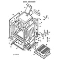 GE JGBC15GEN1 oven cabinet diagram