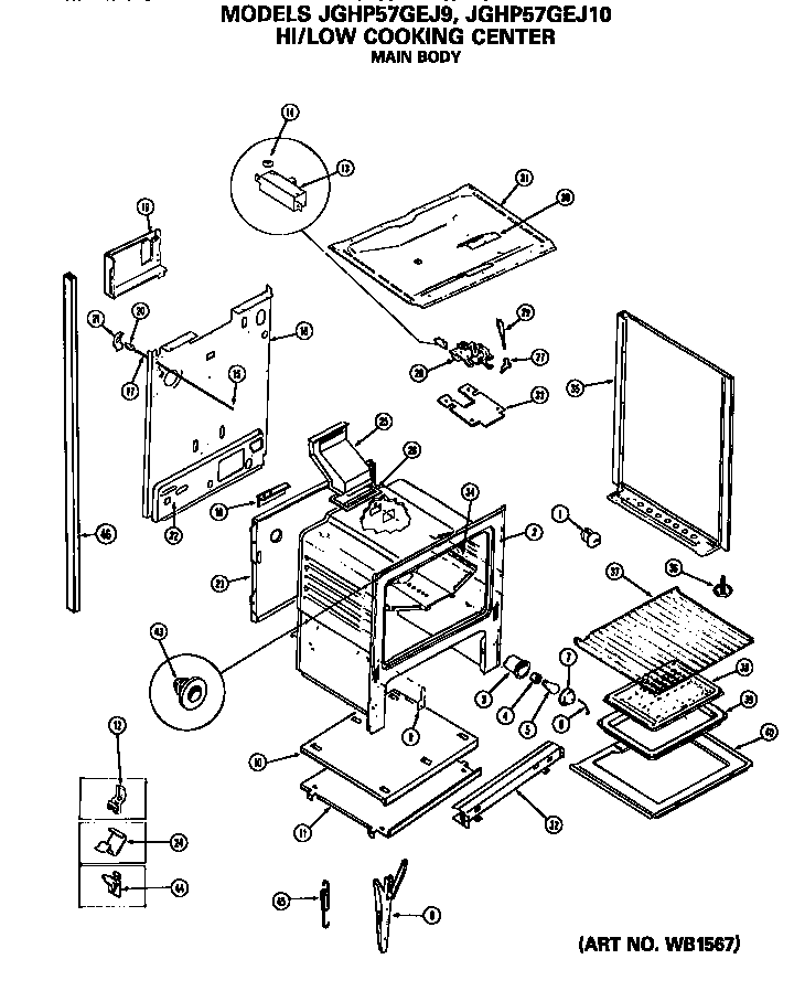 GE JGHP57GEJ9 main body diagram