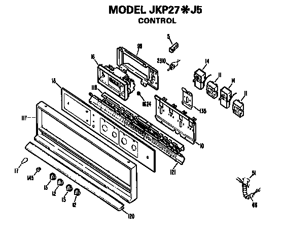 GE JKP27J5 control diagram