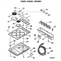 GE JP301BN1 cooktop diagram