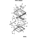 GE JB553GM1 cooktop diagram