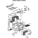 GE JAS02*M1 main body/cooktop/controls diagram