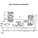 GE ZGU660EM1BG cooktop diagram