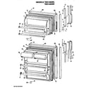 GE TBX14SMDRWH doors diagram