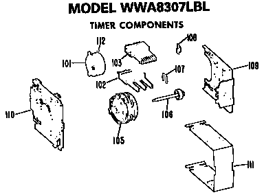 GE WWA8344VLL timer for wwa8307lbl diagram