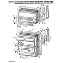 GE TBX18NLGRWH doors diagram