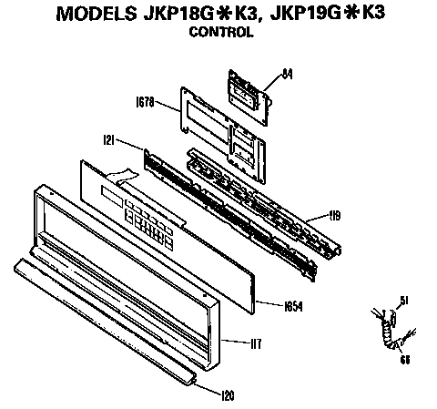 GE JKP19G*K3 controls diagram