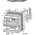GE TBX19MASNRAD fresh food door diagram