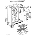 GE TBX16SASCLWH cabinet diagram