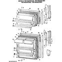GE TBX16SASCLWH doors diagram