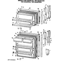 GE TBX14SASFRAD doors diagram