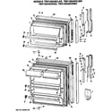 GE TBX14SASCRWH doors diagram
