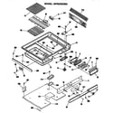 GE JSP62GN3BG cooktop diagram