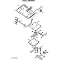 GE JGBP29GES1 burner assembly diagram