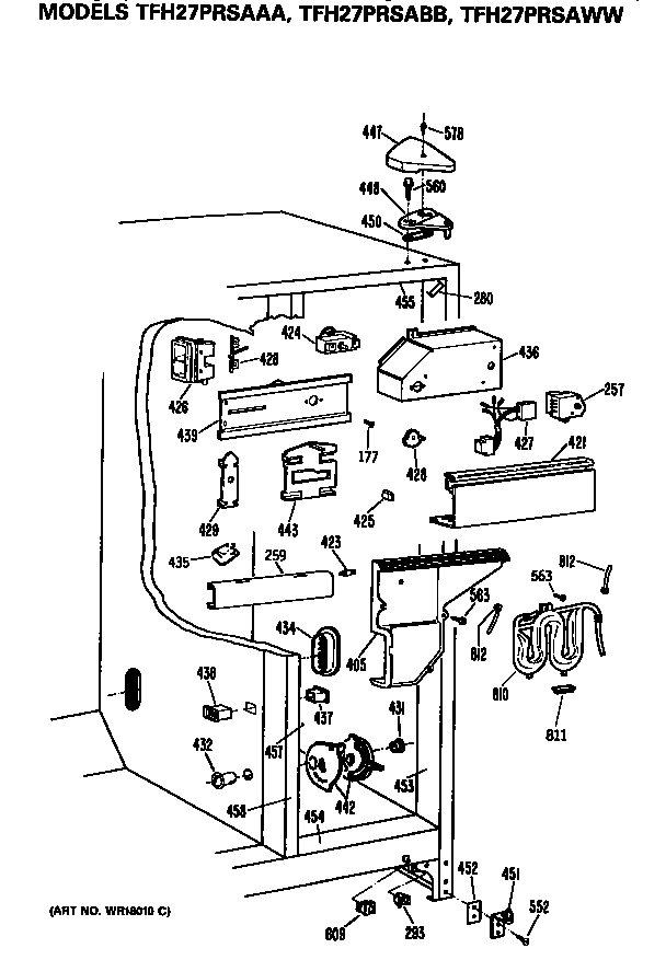 GE TFH27PRSAWW unit diagram