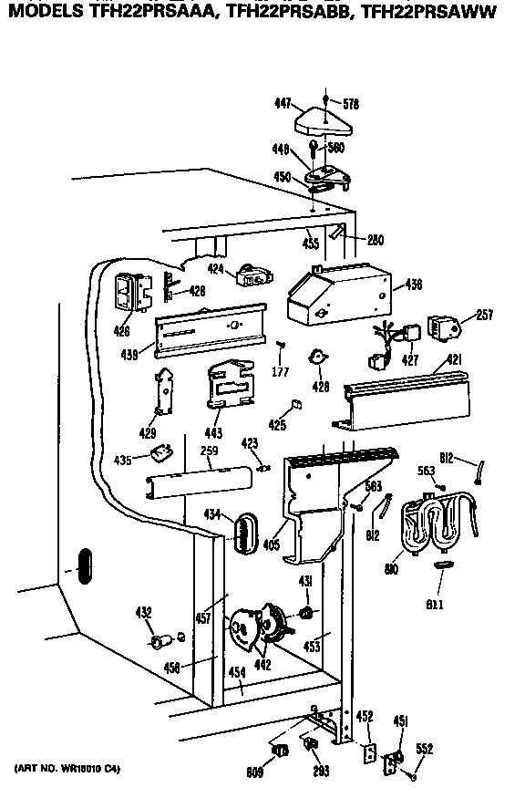GE TFH22PRSABB unit diagram