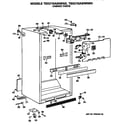 GE TBX21GASNRWH cabinet diagram