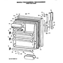 GE TBX21DASNRWH fresh food door diagram