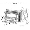 GE TBX21DASNRWH freezer door diagram