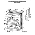 GE TBX19JASNRWH fresh food door diagram