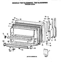 GE TBX19JASNRWH freezer door diagram