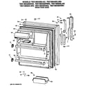 GE TBX18SASERAD fresh food door diagram