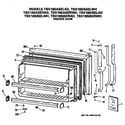 GE TBX18SASERAD freezer door diagram
