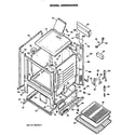GE JGBS04GER3 oven cabinet diagram
