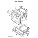 GE JGBS04GER3 oven door and broiler diagram