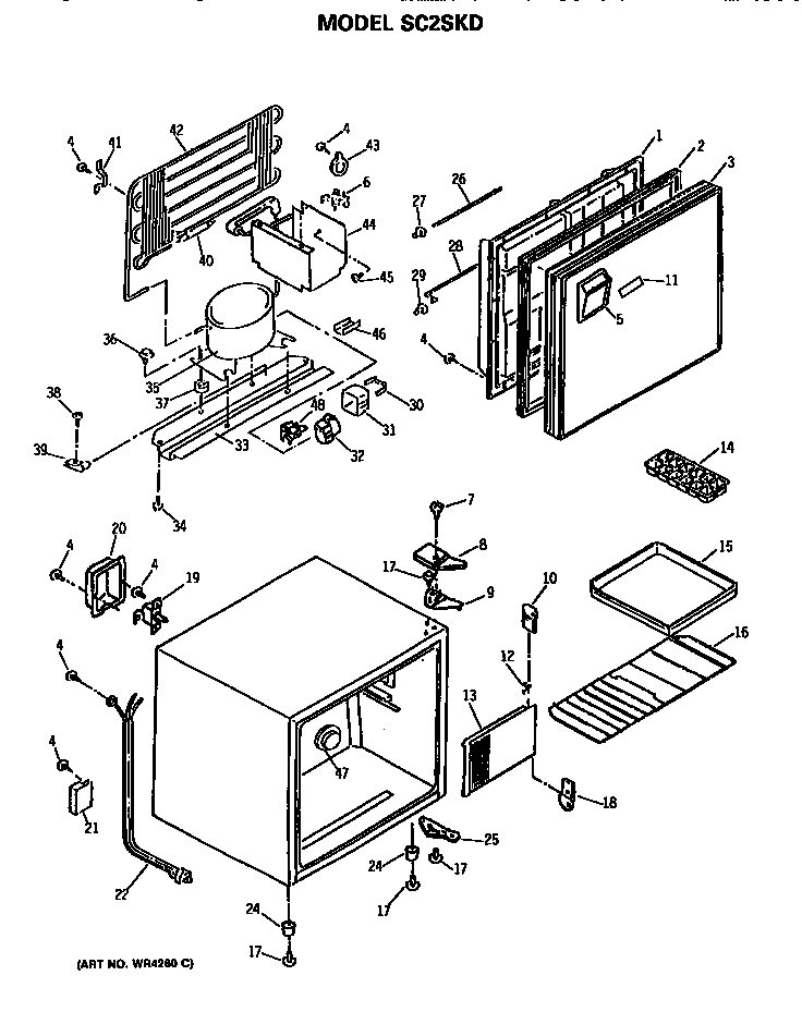 GE SC2SKD refrigerator diagram