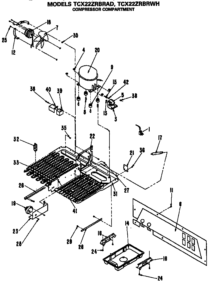 GE TCX22ZRBRAD unit diagram
