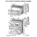 GE TBE24ZRDRWH doors diagram