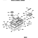 GE L2W20EL0 cooktop diagram