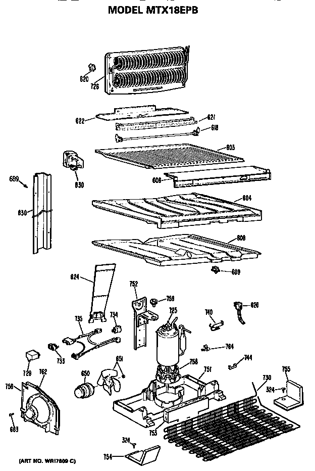 GE MTX18EPBRAD unit diagram