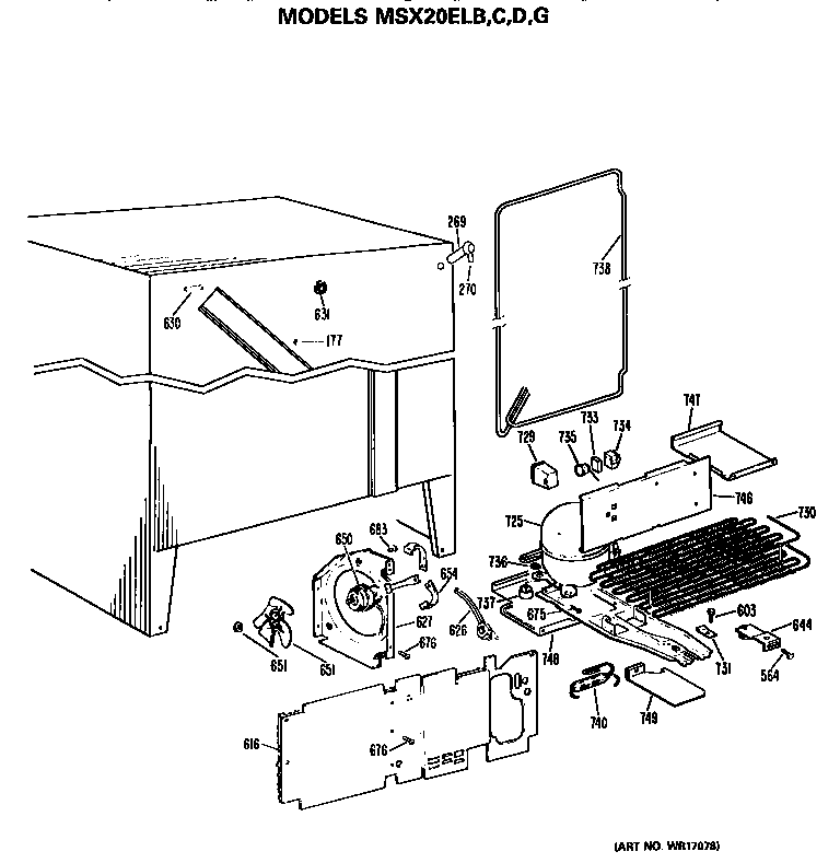 GE MSX20ELD unit diagram