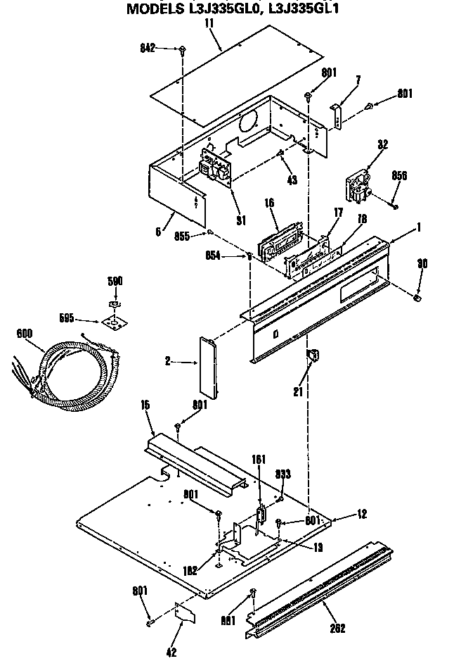 GE L3J335GL1 control diagram