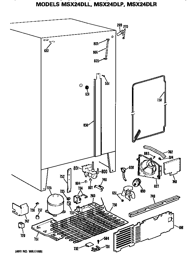 GE MSX24DLP unit diagram