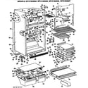 GE MTX19GMTRWH cabinet diagram