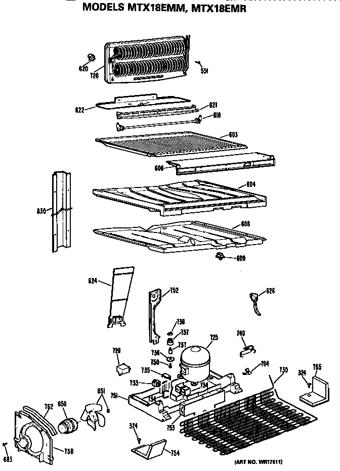 GE MTX18EMMRHA unit diagram