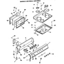 GE L3B115GL2 top/door and controls diagram