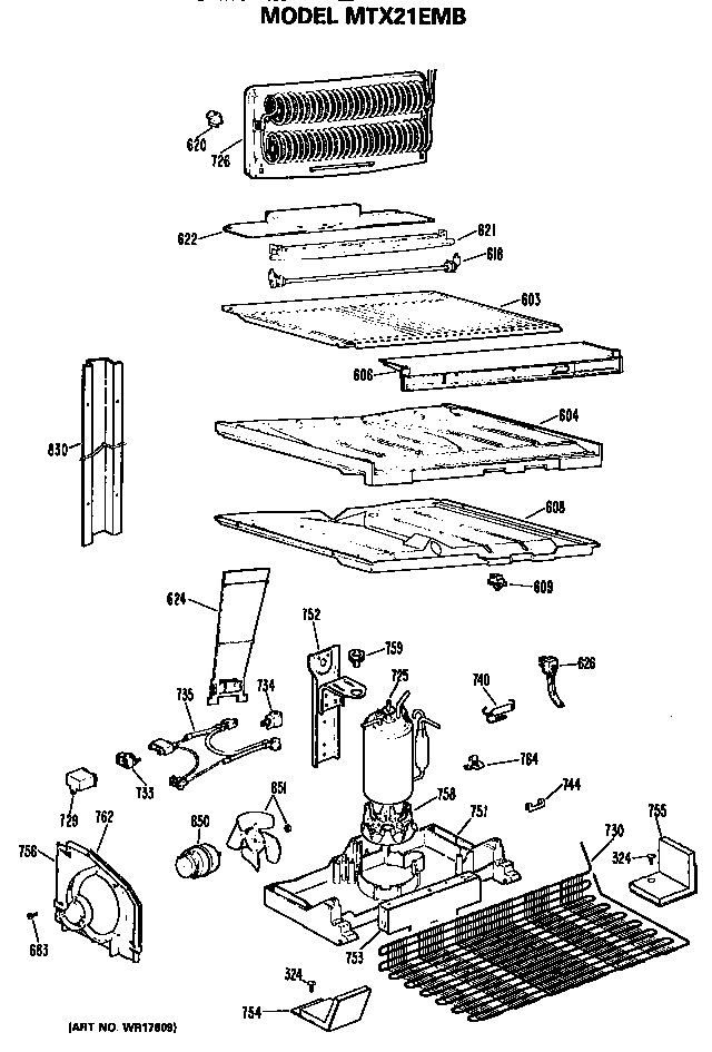 GE MTX21EMBRAD unit diagram