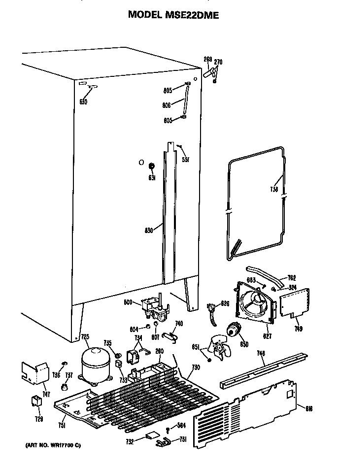 GE MSE22DME compressor diagram